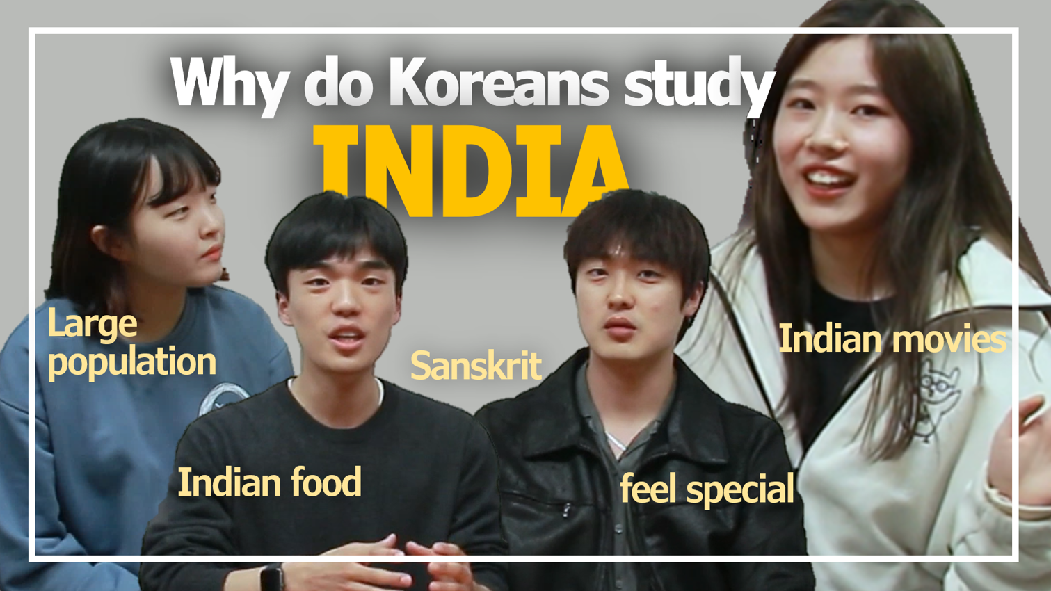 Why do Koreans study India? | Interview with students from Department of INDIAN LANGUAGES&CULTURES 대표이미지